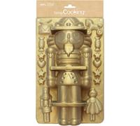 Subzonal-Moule En Silicone Casse-Noisette - Moule À Gâteau, Bûche & Biscuits De Noël - Ustensile Souple Pâtisserie - Apte Four & Congélateur - Bonhomme Nutcracker - Doré - 2999