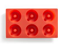 Subzonal-Moule Siicone 6 Cavités Doughnut Rouge