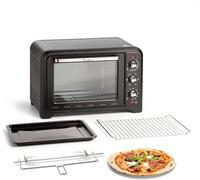 SUBZONAL-Moulinex Four électrique 39 L, 7 modes de cuisson, Chaleur tournante, Thermostat réglable jusqu¿à 240° C, Tournebroche, Minuteur 120 min, Grille réversible, Optimo noir OX485810