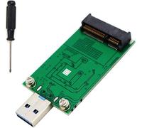 SUBZONAL-mSATA Adaptateur SSD vers USB 3.0, Mini SATA Utilisez comme disque flash portable/disque dur externe 50 mm Mini PCIe Solid State Drive Reader Converter