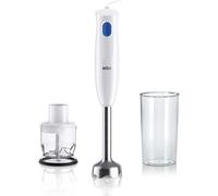 SUBZONAL-MultiQuick 1 MQ10.201MWH, Mixeur Léger avec Technologie EasyTwist, Mixeur à Main à 1 Vitesse, Hachoir 350ml et Bécher 600ml inclus, 450W, Blanc