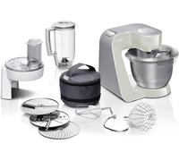 SUBZONAL-MUM58L20 Robot pâtissier ¿ Machine puissante 1000 W pour cuisine et pâtisserie ¿ 7 vitesses + turbo ¿ Bol en acier inoxydable 3,9 L ¿ Avec accessoires ¿ Couleur gris minéral/argent