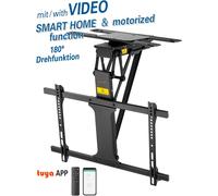 SUBZONAL-My Wall HL47ML Support de Plafond pour téléviseur motorisé et Pliable pour écrans Plats avec Commande Smart Home pour 32-75"", Charge jusqu'à 35 kg avec Fonction rotative à 180°