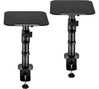 SUBZONAL-My Wall HS30L Support de Table Universel pour Haut-parleurs, Inclinaison +/-15° avec Une Charge jusqu'à 15 kg, Noir, 2 Supports pour Enceintes