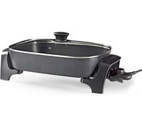 SUBZONAL-NEDIS Poêle à Frire Électrique - 2200 W - 7.0 L - Indicateur d'alimentation - Controle de la Température Réglable - 40 cm - Aluminium/Plastique - Noir FCSP110EBK40