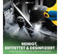 SUBZONAL-Nettoyeur à vapeur - nettoie, dégraisse & désinfecte Pression de vapeur 3,5 bar maxi Steam Cleaner avec buse vapeur orientable à 360° & 5m de câble 9 accessoires inclus 1050W DR 3653