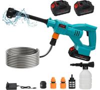 SUBZONAL-Nettoyeur haute pression de batterie, avec 2 batteries de 3000 mAh, compatible avec Makita 18 V, max 1,8 Mpa, nettoyeur haute pression portable pour voiture, maison, pelouse, jardin