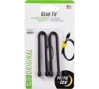 Subzonal-Nite Ize Gear Tie 6" Black 2pk