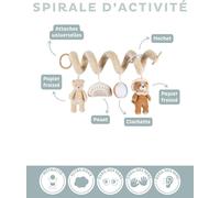 Subzonal-Noukie's Spirale D'activités Babou Le Lion Bébé Avec Animaux En Peluche - À Suspendre Pour Poussette, Siège Auto, Lit - Stimule Le Développement - Cadeau Naissance Garçon Et Fille
