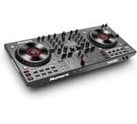 SUBZONAL-NS4FX Contrôleur DJ 4 Canaux, Platines DJ Tactiles avec Écran, Pads et Effets Sonores, Sorties Cabine et Principale, Serato DJ Lite Inclus