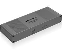 SUBZONAL-Oehlbach Highway HDMI Splitter 1:2 - Séparation Active sans Perte des transmissions de signaux Audio et vidéo - Idéal pour 4K, HDR, 3D, 1080p, 2160p, UHD, 4K avec 60Hz - Brun métallisé