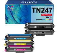 SUBZONAL-ONLYU TN247 TN-243CMYK Compatible pour Toner Brother DCP-L3550CDW TN243 Brother TN243CMYK Toner Brother MFC-L3750CDW MFC-L3770CDW HL-L3270CDW HL-L3230CDW HL-L3210CWDCP-L3510CDW (Pack de 5)