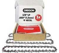SUBZONAL-Oregon - Lot de 3 Chaînes d'Élagueuse sur Perche pour Guide-Chaîne de 10"" (25 cm), 40 Maillons d'Entraînement, Faible Rebond, Compatibles avec Black & Decker, Ryobi, Ferrex, Primaster et aut