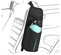 Subzonal-Organisateur Bouteille D'eau Côté Siège Voiture, Compatible Avec La Bouteille D'eau Yeti Rambler 30oz/36oz, Hydro Flask 32oz/40oz, Convient Aux Grands Porte-Bouteilles D'eau (Noir)