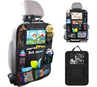 Subzonal-Organisateur Voiture Enfan 2 Pcs Protection De Dossier De Voiture Enfants Protege Siege Voiture Avec 10 Poches Rangement Voiture Organisateur Voiture Protège-Siège Arrière Voiture Enfants