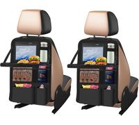 Subzonal-Organisateur Voiture Enfant, 2 Pièce Protections Dossier De Siège Voiture Avec Plateau, Organiseurs De Siège En Tissu Oxford Pour Bouteilles Jouets Livres, Résistant Aux Rayures Et À L'usure