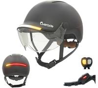 Subzonal-Overade Innovation Française - Casque Life Avec Visière, Avec Éclairage Puissant Avant/Arrière, Télécommande Clignotants Oximote Incluse, Fonction Feu Stop Inclus, Taille Unique.