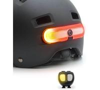 Subzonal-Overade Innovation Française - Éclairage Turn Pour Casque Vélo Et Trottinette, Rouge Avec Clignotants Droit-Gauche, Télécommande Oximote Incluse, Fonction Feu Stop En Option.