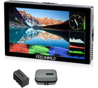 SUBZONAL-P6X Moniteur Caméra Écran Tactile 5.5 Pouces 1000Nit Moniteur de Champ de caméra avec 4K 60HZ 3DLUT HDR Forme d'onde Boîtier Aluminium 9:16 Marqueur,Inclut Batterie et Sac