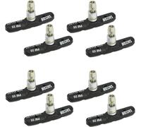 Subzonal-Patins De Frein V-Brake Pour Vélo Modèle Pm25 70 Mm Pour Toutes Les Conditions Météorologiques Symétrique Avec Boulons, Filetage Et Pièces De Fixation En Noir (4 Paires = 8 Pièce