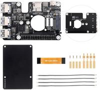 SUBZONAL-PCIe to M.2 4G/5G and USB 3.2 Hat, Cellular Modem for Raspberry Pi 5, Compatible with SIMCom/Quectel 4G/5G Modules, M.2 4G LTE Module, High-Speed Networking, with 5G-4IN1-PCB Antenna