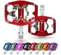 Subzonal-Pédales De Vélo À Double Fonction, Pedales Plates Vtt Et Pedale Vtt Automatique Compatibles Avec Le Pedale Vtt Shimano Spd - Pedales Mtb Avec Cales Spd 9/16