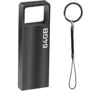 SUBZONAL-Pen Drive 128 Go Mini USB Flash Drive 128 Go avec pendentif porte-clés pour ordinateur, tablette et autres appareils (noir)