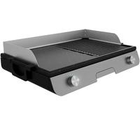 SUBZONAL-PerfectRoast 3000 Barbecue électrique en inox 3 000 W, surface de cuisson mixte, revêtement anti-adhésif Rockstone, thermostat réglable, bac ramasse-graisses 03182