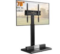 SUBZONAL-PERLEGEAR Support TV sur Pied pour téléviseurs 30¿-70¿, Pied TV réglable avec pivotement et Inclinaison, 8 hauteurs Ajustables, Compatible VESA 75x75 mm à 400x400 mm, Charge maximale de 40 k