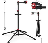 Subzonal-Pied De Réparation Vélo Hauteur Réglable Pivotant Entretien Bicyclette Atelier Réglable Noir 105 -190 Cm