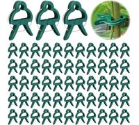 SUBZONAL-Piquets de Jardin 100 pcs + 16 Rondelles ¿ Sardines de Fixation pour Sol Dur, Agrafes de Jardin - Piquet Ancrage pour Tomates - Agrafes pour Toile de Paillage et Gazon Synthétique