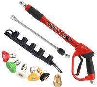 SUBZONAL-Pistolet de nettoyage haute pression avec rallonge de rechange, 5 embouts de buse, raccord M22, 101,6 cm, 5 000 psi