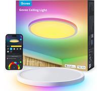 Subzonal-Plafonnier Led Rgbic, Plafonnier Intelligent 30cm, 2400lm 2200-6500k Lampe De Plafond Avec 16 Millions De Couleurs Diy, Luminaire Encastré Pour Chambre À Coucher, Salon, Couloir, Cuisine