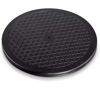 SUBZONAL-Plateau Universel Hama Rond (32 cm, Taille L, Poids supporté 80 kg (idéal pour TV, Enceintes, écrans, appareils de Cuisine) Noir