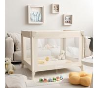 Subzonal-Pliable Lit Parapluie Bébé,Mini Parc Bébé 99 * 69 * 69cm Lit Pliant Voyage Léger Cadeau De Maman Novice Pour Lits Bébé Parc À Jouer Inclus Sac De Transport¿Kaki¿