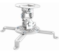 SUBZONAL-PM-SPIDER-10W - Support de plafond inclinable et pivotant pour projecteur, espacement des trous jusqu'à 320 mm, distance au plafond 150 mm, capacité de charge 13,5 kg, couleur blanc