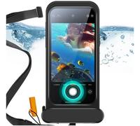 Subzonal-Pochette Etanche Pour Iphone 15 Pro Max/14 Pro Max, Sensibilité Tactile Sous-Marine, Coque Flottante Etanche Ipx8 Avec Lanière, Sac Sec Pour Plongée En Apnée, Noir