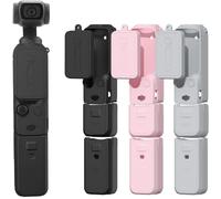 SUBZONAL-Pocket 3 Coque de protection en silicone pour objectif de DJI Osmo Pocket 3 Creator Combo Accessoires (Noir)