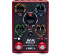 SUBZONAL-POD Express Guitar, processeur d'effets et d'ampli, avec 7 modèles d'ampli, 16 modèles d'effets, 21 préréglages et des commandes simples, conception légère et ultra-portable
