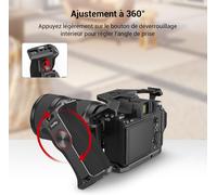 SUBZONAL-Poignée Rotative NATO (Côté Gauche), Poignée à Dégagement Rapide pour Kit de Cage de Caméra DLSR, avec Rail NATO Intégré - 3260