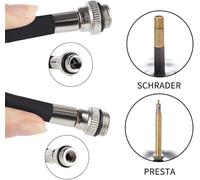 Subzonal-Pompes À Main Cyclisme 100 Psi Portable Alliage Mini Pompe À Pneu De Vélo Valve Universelle Presta Et Schrader Pour Pompe À Bille De Vélo De Route