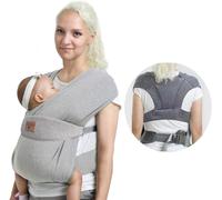 Subzonal-Porte-Bébé Pour Nouveau-Né Dès La Naissance, Extra Doux, Porte-Bébé, Ergonomique, Gris Clair