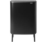 SUBZONAL-Poubelle 2 x30l - Bo Touch Bin Hi - Poubelle Double Poubelle XXL idéale tri sélectif - Poubelle de Cuisine Garantie 10 ans - Poubelle 60L Ecologique - Noir