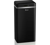 SUBZONAL-Poubelle de cuisine automatique rétro avec capteur de mouvement, 45 litres, métallique, grande capacité, design vintage, noir