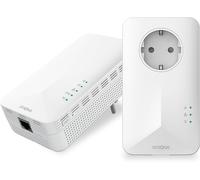 SUBZONAL-Powerline WiFi 1000 Duo, 1000 Mbit/s, Adaptateur Wi-FI Haut débit, jusqu'à 300 m de portée, kit PowerLAN, Internet Via Prise de Courant, kit Hotspot Wi-FI, Port Ethernet