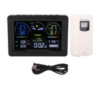 SUBZONAL-Prévisions météorologiques numériques sans fil Thermomètre extérieur intérieur avec calendrier d'horloge pour la surveillance météorologique à domicile