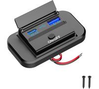 Subzonal-Prise De Chargeur Usb Voiture: Qidoe 38w Pd Type C Et Qc3.0 Usb 12v Port Adaptateur Avec Interrupteur Étanche Pour Camping Car, Bateau, Moto, Camion, Golf Cart