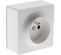 SUBZONAL-Prise simple 16A en saillie - Blanc - Vulco - Zenitech