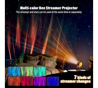 SUBZONAL-Projecteur Ciel Etoile Petite Abeille avec Parleur Bluetooth, Projecteur Galaxie avec Nébuleuse, Angle Réglable, Télécommande et 2 Minuterie, Luminosité Réglable pour Deco Chambre Enfants Ad