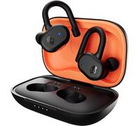 SUBZONAL-Push Active Écouteurs Intra-Auriculaires sans Fil, Autonomie 43 h, Skull-IQ, Compatibles Alexa, Microphone, Compatibles iPhone + Android + Appareils Bluetooth - Noir/Orange